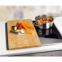 WENKO 53032100 planche à découper pour cuisine Rectangulaire Bambou Marron