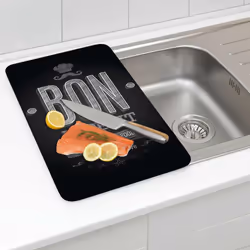 WENKO Bon Appetit planche à découper pour cuisine Rectangulaire Verre, Plastique Multicolore - Vue supplémentaire 4