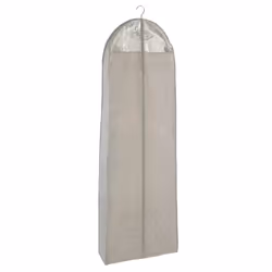 WENKO Housse vêtements Balance 180 x 60 cm, Sac souple pour vêtements, Taupe, Polyéthylène téréphthalate (PET), Polypropylène ...