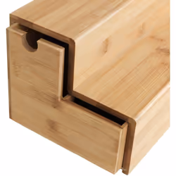 Le pratique escalier bambou pour le café et le thé crée de l'ordre dans l'armoire de cuisine et sur le plan de travail. L'éta ...