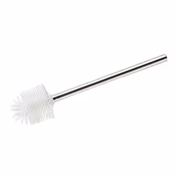 WENKO 23986100, Brosse de toilettes, Acier inoxydable, Blanc, 350 mm, 7,5 cm
