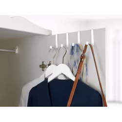 Les patères de porte en set pratique de 4 unités de qualité supérieure élargissent rapidement et simplement les possibilités ...