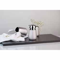 WENKO 23663100 Distributeur de savon 0,33 L Argent