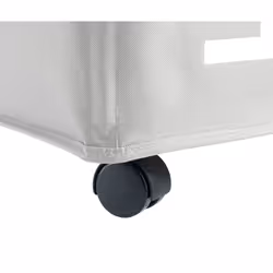 WENKO Panier à linge Quadro gris-beige corbeille à linge 79 l