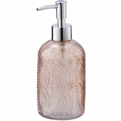 VETRO. Fabriqué en verre gaufré. Rose.