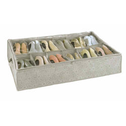 WENKO 64515100 Organisateur pour chaussures Fermé Beige