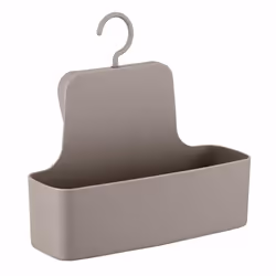 WENKO Barcelona taupe shower caddy special plastic, unbreakable, Polyuréthane, Polyvinyl chloride (PVC), Crochet, Autres, 1 é ...