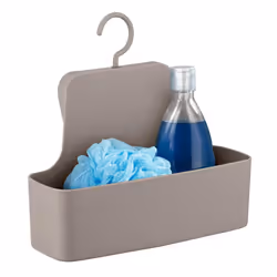 WENKO Barcelona taupe shower caddy special plastic, unbreakable