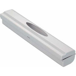 WENKO Distributeur film alimentaire distributeur papier aluminium Perfect Cutter Lame acier inox Plastique 38x52x67 cm gris