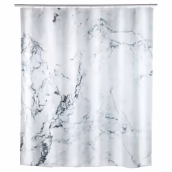 WENKO 23800100, Gris, Blanc, Monochromatique, Polyester, Anneau, Salle de bains, 180 mm