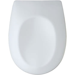 Wenko - Abattant wc avec frein de chute Vorno, abattant wc clipsable, fixation acier inox 'fix clip' duroplastique antibactérien, 35x44,5 cm, Blanc