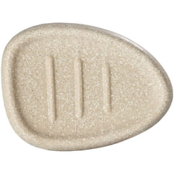 WENKO Porte Savon Céramique, Porte Savon Pion, Céramique, 12,5x2,5x9 cm, beige