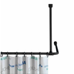 WENKO 23566100 accessoire de rideau de douche Noir Acier inoxydable 1 pièce(s)