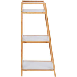 Étagère sur pieds 3 tablettes Finja WENKO, Étagère polyvalente ( salle de bain, bureau…), Style scandinave, Bambou et MDF, 43 x 76 x 36 cm, Bois et