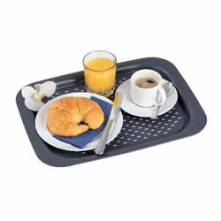 WENKO 53048100 plateau repas Plateau de service classique Rectangle Noir