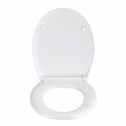 WENKO Geometry Abattant rigide Duroplast Multicolore, Blanc