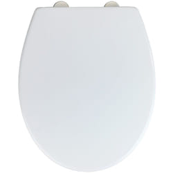 Abattant wc Korfu Wenko Frein de chute, Clipsable pour entretien et installation facile, Assise jusqu'à 300kg, Thermoplastique, 37,5x44,5cm, Blanc