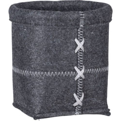 Wenko - Panier feutrine Mara, Panier de rangement en feutre s, Vide poche, Polyester, 15x15 cm, anthracite