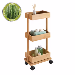 WENKO 24390100 étagère fonctionnelle Bois Bambou Bois naturel