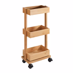 WENKO 24390100 étagère fonctionnelle Bois Bambou Bois naturel