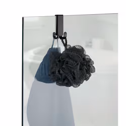 WENKO 24430100 crochet pour rangement à usage domestique Intérieure Crochet pour serviette Noir 1 pièce(s)