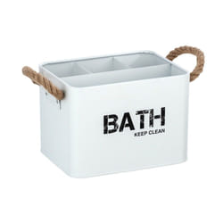 WENKO 23700100 Boîte de rangement Rectangulaire Acier Blanc