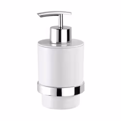 WENKO 23848100 Distributeur de savon 0,25 L Acier inoxydable, Blanc