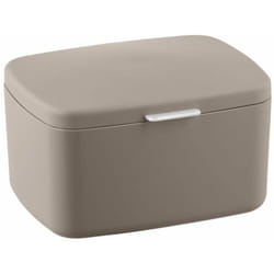 Récipient avec couvercle pour salle de bain BARCELONA, 19,5 x 16 x 11 cm, marron, WENKO