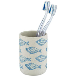 Wenko - Mug à brosse à dents en céramique aquamarin