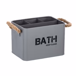 WENKO 23702100, Boîte de rangement, Gris, Rectangulaire, Acier, Monochromatique, 190 mm