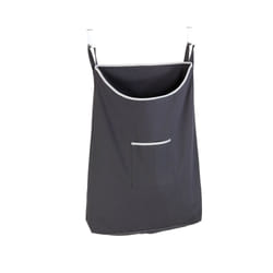 WENKO Canguro panier à linge 65 L Coton, Acier inoxydable Gris, Argent