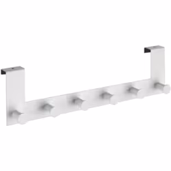 La tringle porte-vêtements de porte Celano blanche, aux finitions de haute qualité, élargit simplement et rapidement les poss ...