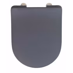 WENKO 23828100, Allongé, Abattant souple, Gris, Duroplast, 36,2 cm, 45,2 cm