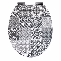 WENKO 23778100, Allongé, Abattant rigide, Gris, Panneaux MDF, 37,5 cm, 44 cm