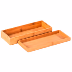 WENKO 23917100 Boîte de rangement Rectangulaire Bambou