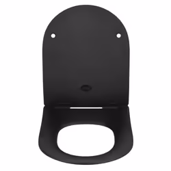 WENKO 23827100, Allongé, Abattant souple, Noir, Duroplast, 36,2 cm, 45,2 cm