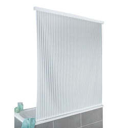 WENKO 23864100 rideau de douche Aluminium, Poly-acétate de vinyle (PEVA) Blanc