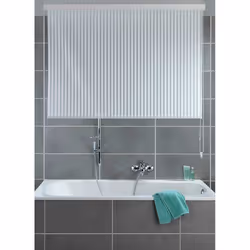 WENKO 23864100 rideau de douche Aluminium, Poly-acétate de vinyle (PEVA) Blanc