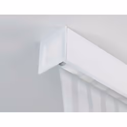 WENKO 23864100 rideau de douche Aluminium, Poly-acétate de vinyle (PEVA) Blanc