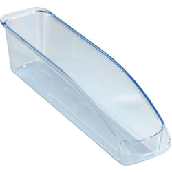 Rangement réfrigérateur, Lot de 3 bacs de rangement de tailles différentes, organisateur frigo transparent, Plastique, 22,5x8x33 cm - 15x8x33 cm et