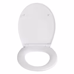WENKO 24464100, Allongé, Abattant rigide, Blanc, Duroplast, 1,9 kg, 37 cm