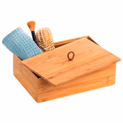 WENKO 23924100 Boîte de rangement Rectangulaire Bambou