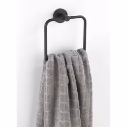 WENKO 24239100 porte-serviettes et anneau porte-serviettes Mural Noir