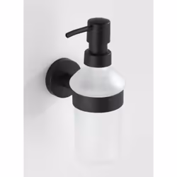 WENKO 24235100 Distributeur de savon 0,2 L Noir, Blanc