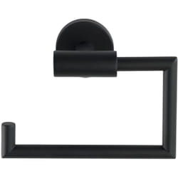 Dérouleur papier toilette wc Bosio Black Wenko Porte-rouleaux de papier hygiénique, Matériel de fixation inclus, Acier inox, 15x10.5x6.5 cm, Noir mat