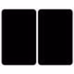 Protection Plaque de Cuisson - WENKO - Lot de 2 - Verre trempé - 30x52 cm - Noir