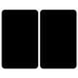 Protection Plaque de Cuisson - WENKO - Lot de 2 - Verre trempé - 30x52 cm - Noir