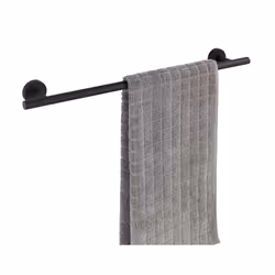 WENKO 24237100 porte-serviettes et anneau porte-serviettes Support de serviette Mural Noir