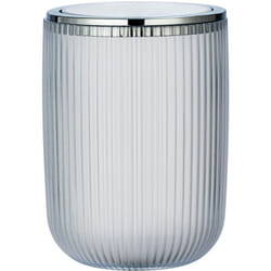 Wenko - Poubelle de Salle de bain Modèle Agropoli, poubelle wc, poubelle de salle de bain avec couvercle basculant, sans bpa, 2L, transparent, s,
