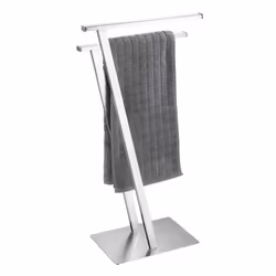 WENKO 24397100 porte-serviettes et anneau porte-serviettes Support de serviette Colonne Argent